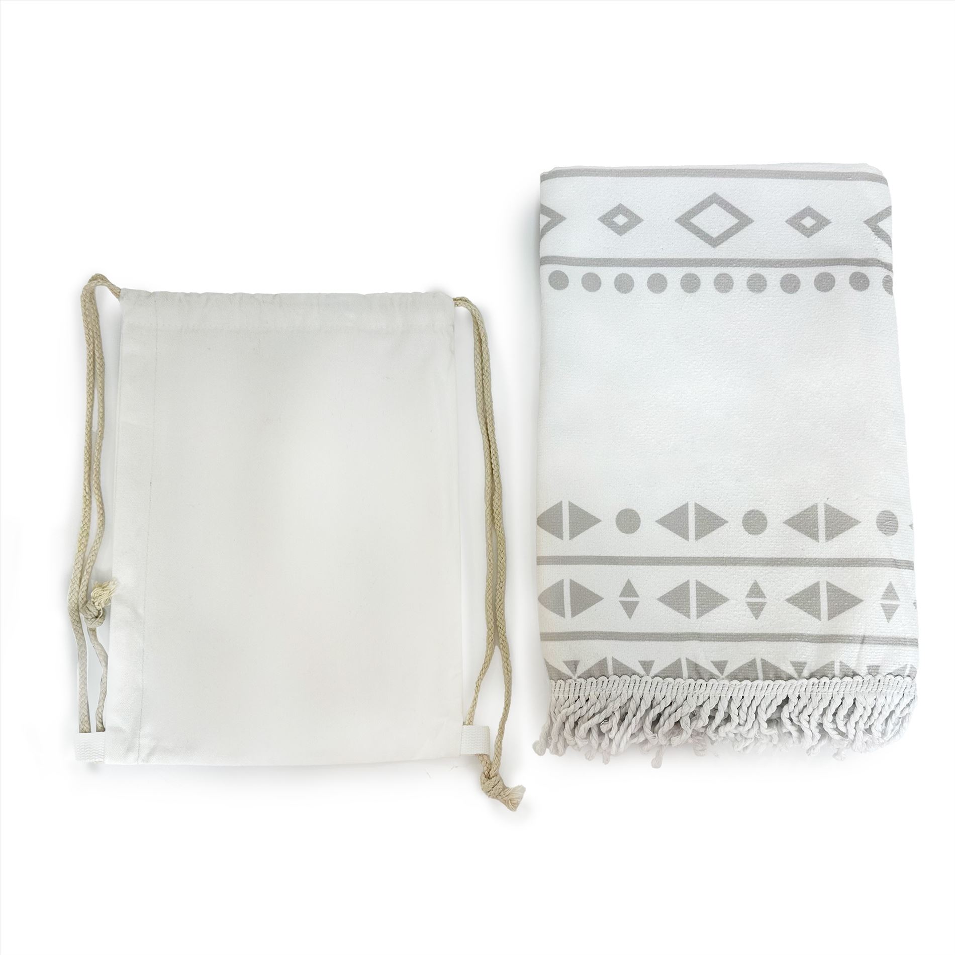 TN-600 מגבת חוף בתיק שרוכים